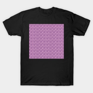 Lilac Simple Mountain Pattern T-Shirt